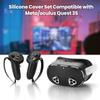 YipuVR Silikon-Abdeckungsset für MetaQuest 3S, Oculus Quest 3S Zubehör, VR Silikon-Schutzabdeckung, Controller-Griffabdeckung, VR-Gesichtsabdeckung, Linse