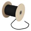 Black dyed nylon filament braided sleeve approximately 5mm 32-strand (flat cord, wide, 100m)