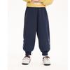 Girls' Sweet Embroidered Fleece-Lined Jogger Pants