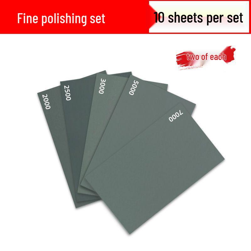 Multipurpose Wet Sandpaper Set for Polishing: Car, Jade, Amber, Wood, Metal, Wall, Billiard Cues