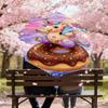 1PC Unicorn Donut Umbrella-8-Rib Reinforced, Automatic Open, Lightweight & Durable, Fashion Accessory for Outdoor, H0338