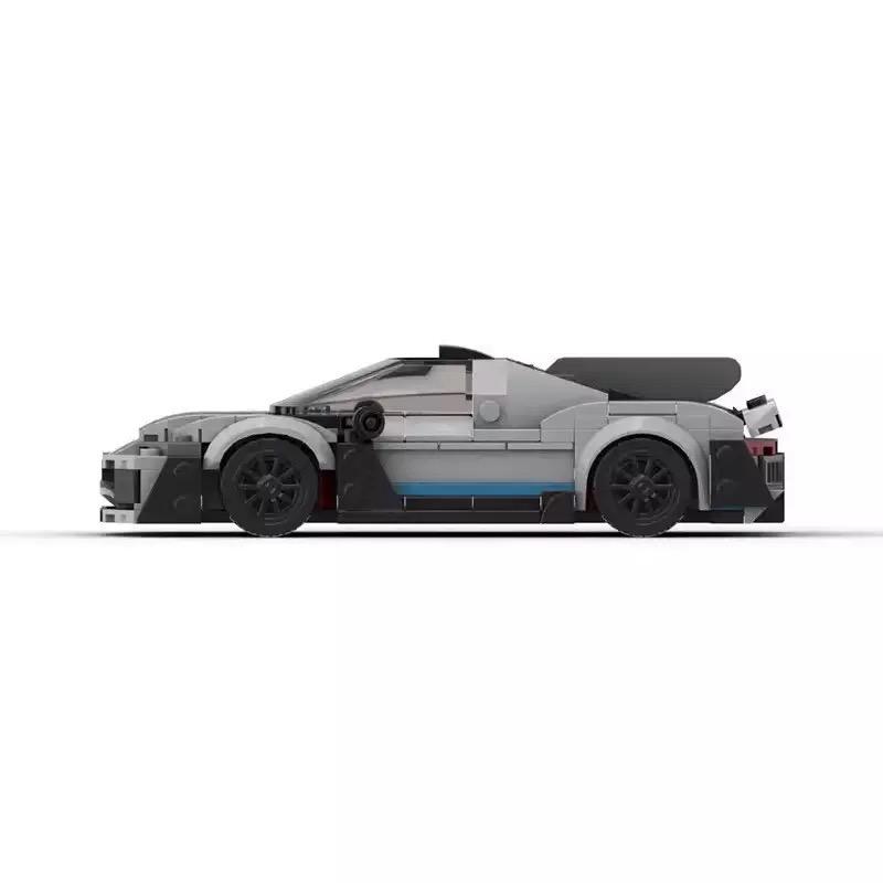 Non-Toxic Moc Supercar Classic Speed Series 8-Grid Assembled Building Blocks Children'S Toys