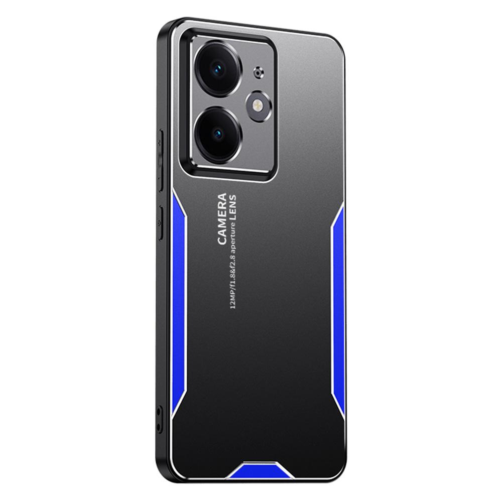 

For Realme Neo7 SE 5G Phone Case Aluminium Alloy TPU PC Back Cover Blue