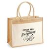 Tote Bag - PLANETEE - I Can't Minimalist - Jute &; Cotton - Beige - 43×33×21 Cm (21L)