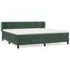 3131102 vidaXL Divan Bed and Mattress Dark Green 200x200cm Velvet