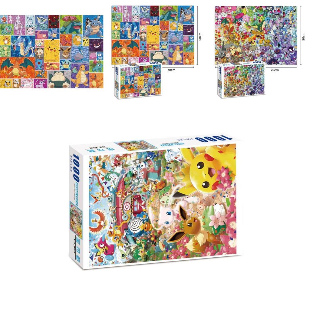 Quebra-Cabeça Exclusivo de Desenho Animado Apresentando Mil Peças de Personagens de One Piece Para Crianças e Adultos Entusiastas Desfrutarem Juntos
