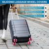 New 8PCS Luggage Wheels Protector Silicone Wheels Caster Shoes Travel Luggage Suitcase Reduce Noise Wheels Cover Accessories