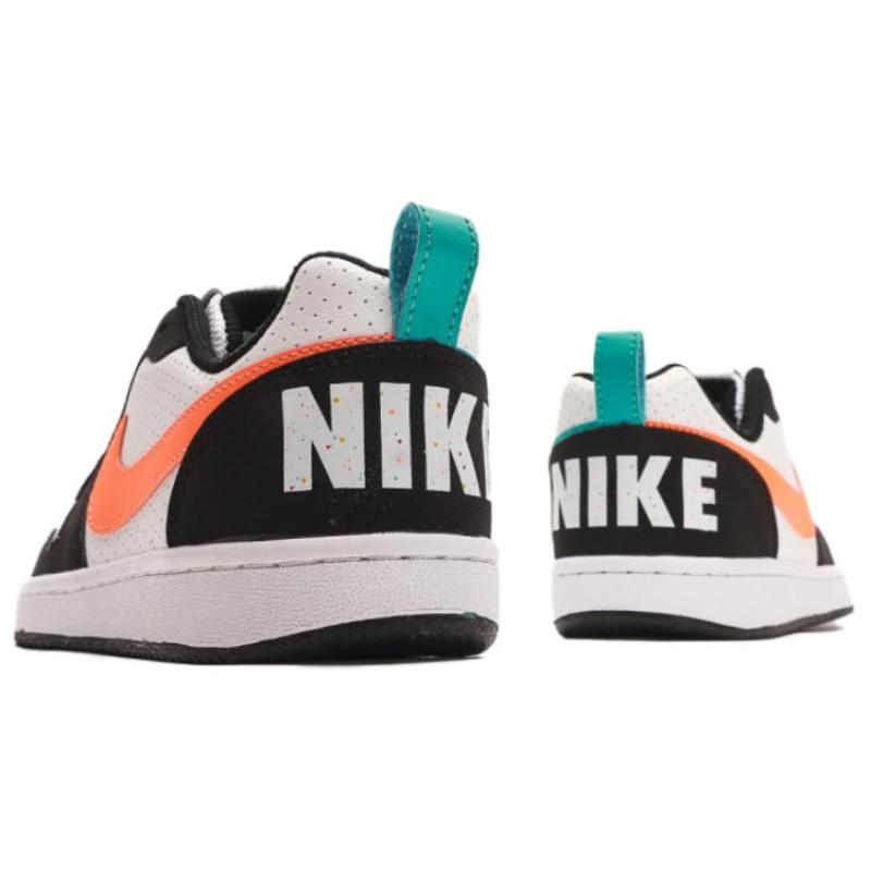 Nike Court Borough Low 'Black White Orange Women's Sneakers FD9918-181