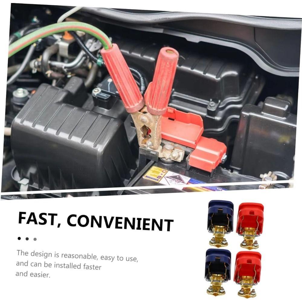 12V 24V Car Battery Terminals Top Post Cover Lift Off Connector Clamps  Car Accessories