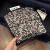 Lao Qian Feng Coffee Color Cashew Nut Silk Scarf Headscarf Versatile Neck Square Scarf Premium Sense Female Foreign Style Decorative Scarf Scarf