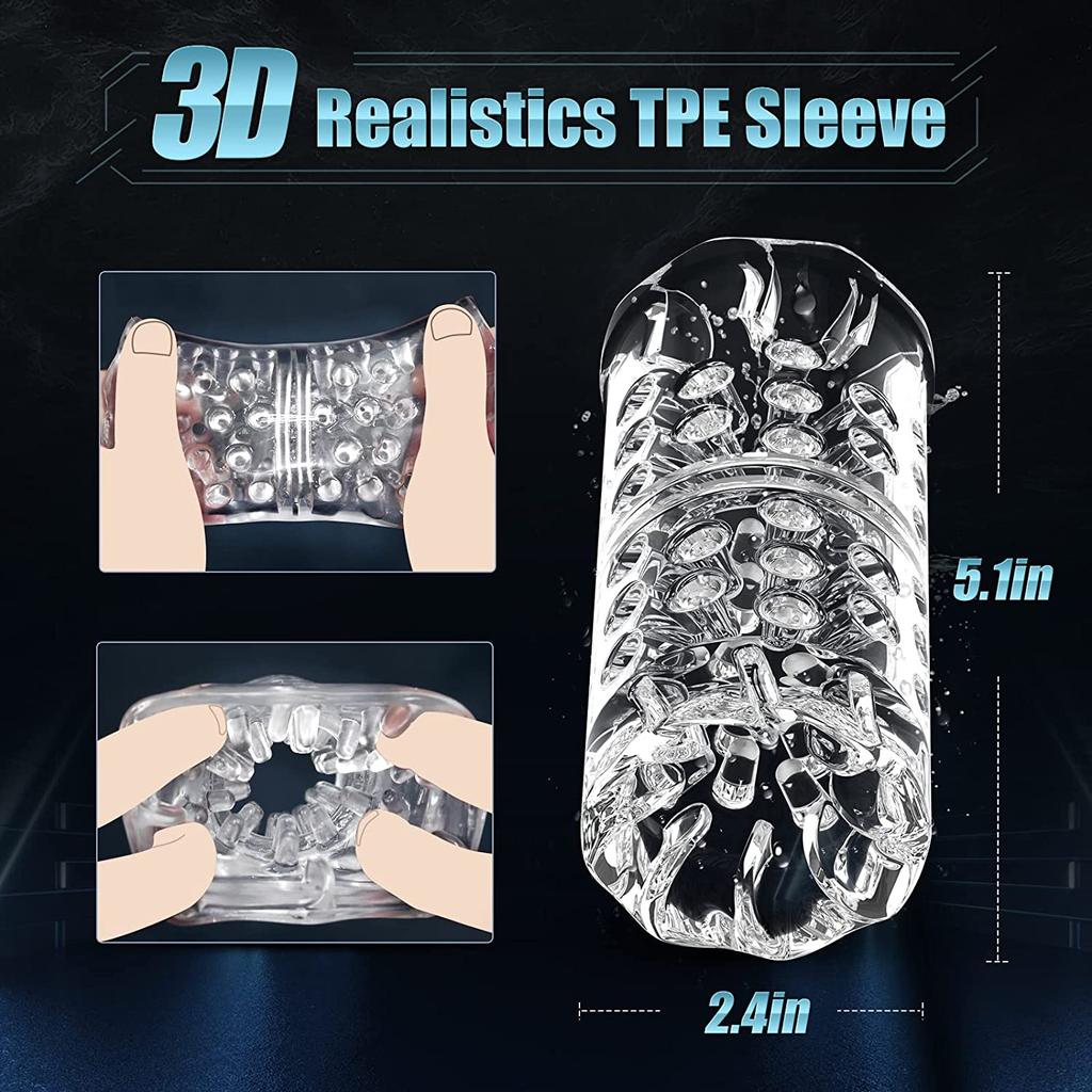 Automatic Rotation Male Masturbator Cup Double Channel Soft Silicone Reality Vagina Masturbation Machine Adult Sex Toys for Men