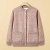 Middle-aged Sweater Female Old Lady Spring Clothing Mother Clothing Thin Cardigan Jacket Grandma Clothing Long-sleeved Knitted Sweater Top
