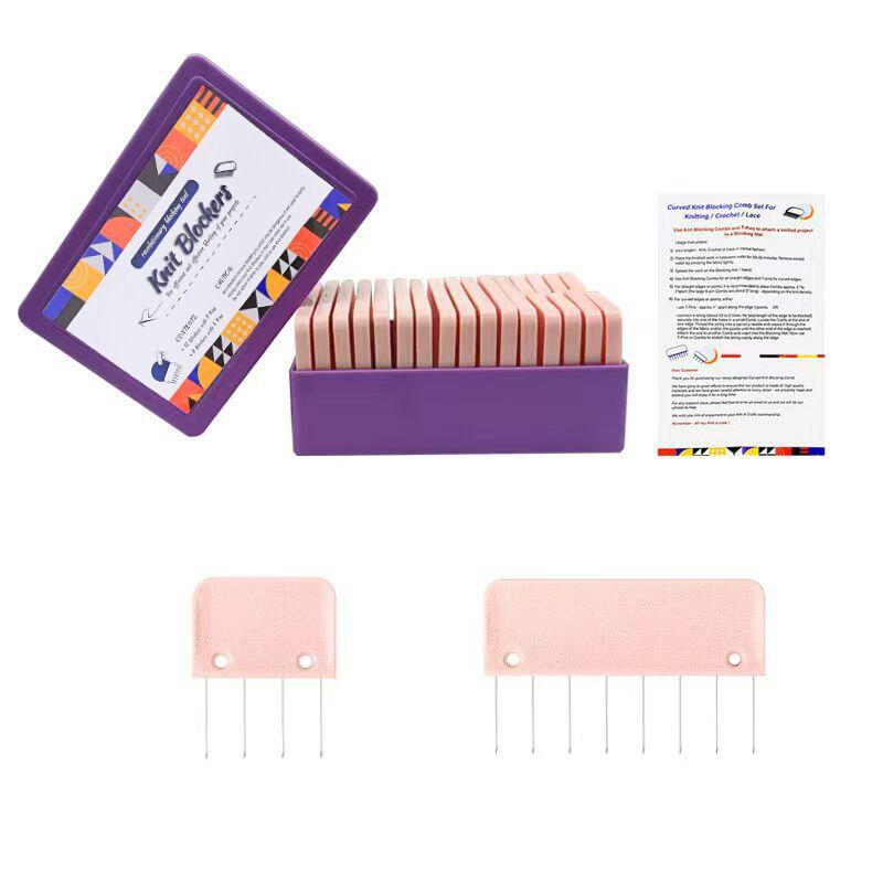 

Набор булавок и гребня для придания формы вязаным изделиям, свитерам и шарфам