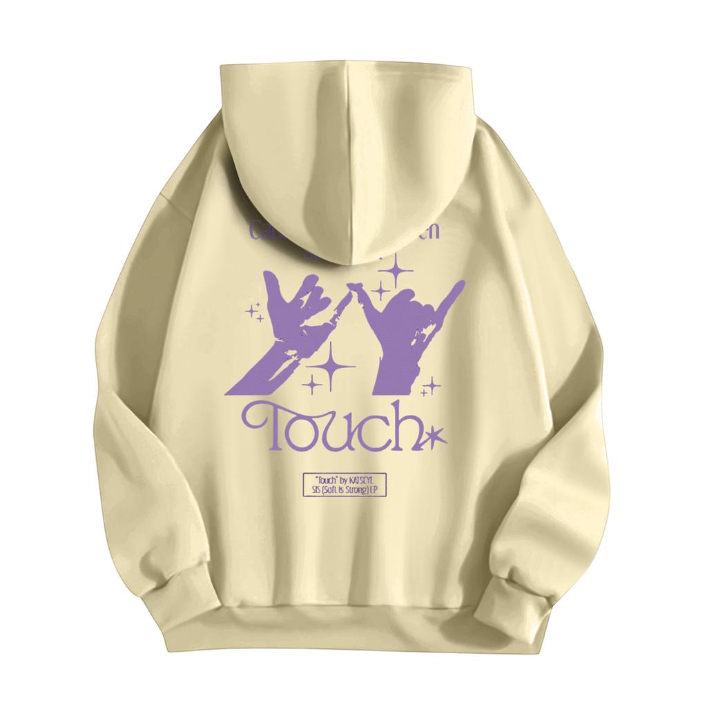 Women's Fashion Casual Long Sleeve Loose Printed Pullover Sports Long Sleeve Hooded Sweatshirt