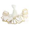 Jewellery Labeling Price Tag Set Paper Blank Display Marking Tags with String for Earrings Necklaces