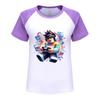 5529 Kids Boys Girls Roblox Printed Raglan Sleeves T-Shirt