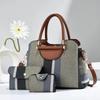 3pcs/Set Women's Bag Large Capacity Tote Handbag with Wallet Stripes Style Female Shoulder Crossbody Bags For Shopping Commuting
