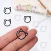 24Pcs Cats Shaped Stitching Markers Crochet Locking Markers Rings Stitching Locking Markers Rings for Knitting Weaving