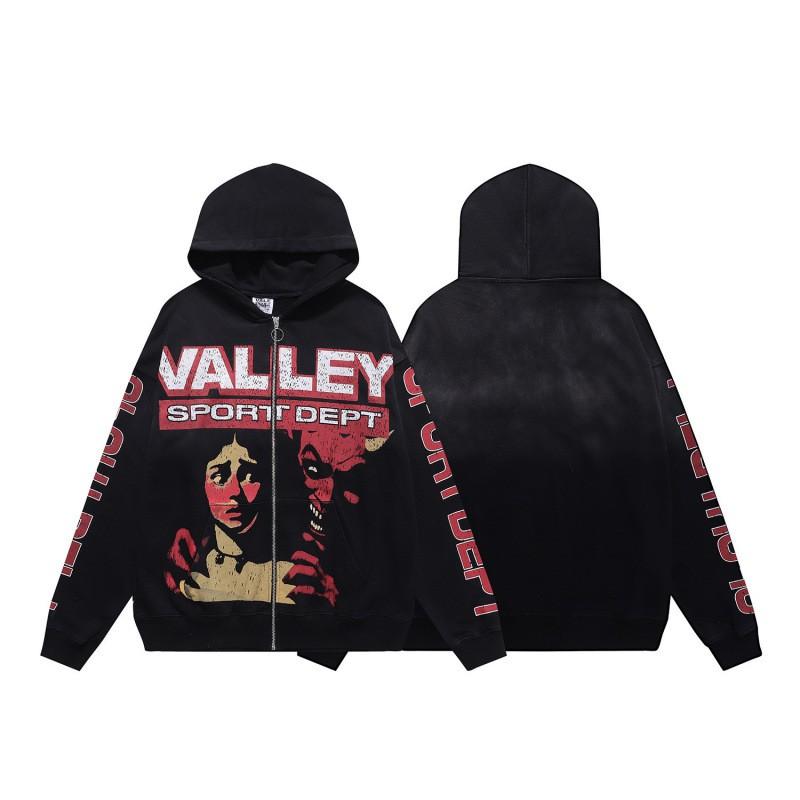 Unisex Vintage Print Distressed Hoodie Oversized Streetwear Pullover Sweatshirt Fall