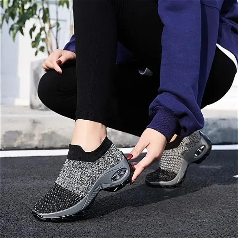 Shoes for Women Summer Fashion Easy Wear Breathable Mesh Comfortable Thick Soled Shoe Correction Outdoor Versatile Walking Shoes