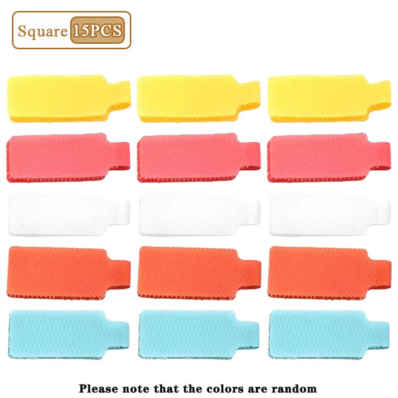 5-100PCS Cable Label Magic Tape Writable ColoredCable Identification Strap Self AdhesiveWire Management Classification Organizer