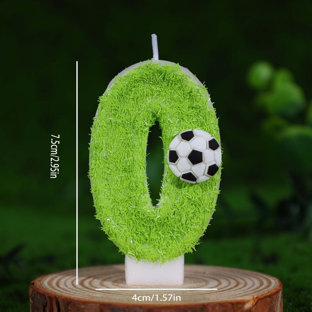 Sports Football Digital Birthday Candle Cake Party Celebration Decoration Football Loves Birthdays Handmade Digital Candle