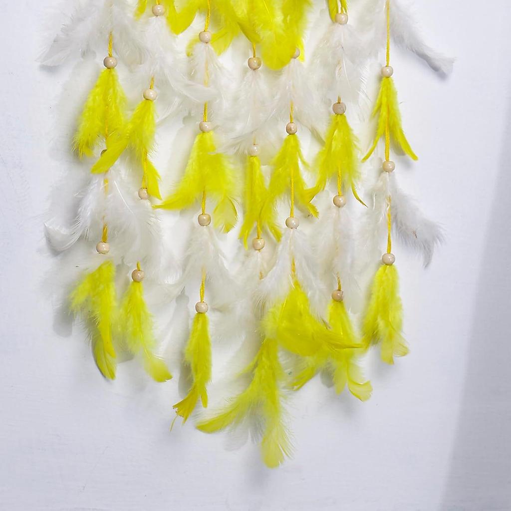 Wood Handcrafted Dream Catcher for Bedroom,Living Room,Home Decor with Light, Positive Energy Decorative Show Piece |Rustic Boho Wall Hanging