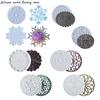 1PC DIY Round Epoxy Resin Mold Hollow Out Coaster Mandala Flower Tray Cup Mat Silicone Mould DIY Home Decor Making