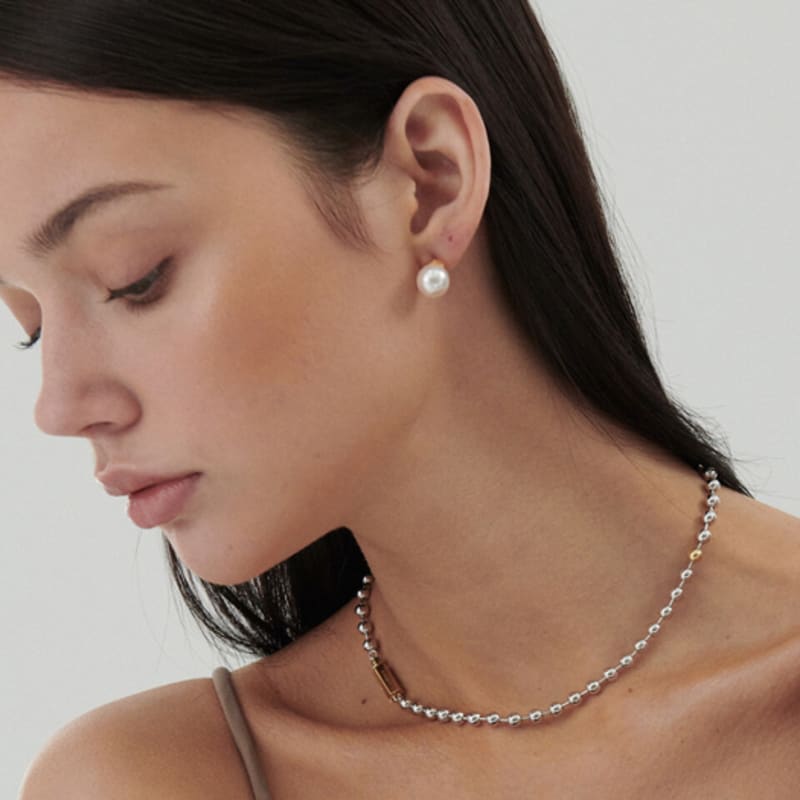 Hyeres-lor H Edition (C) Ball Necklace 38cm Choker Type HL6N32608CB380
