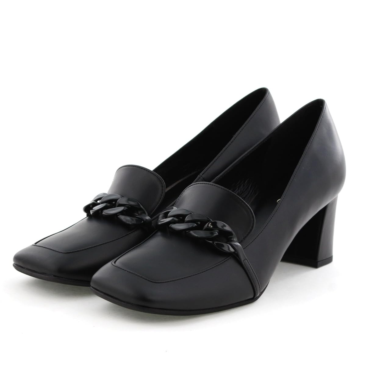 

HIMIKO / Himiko / Chain motif heel loafers / 641324 Black 240