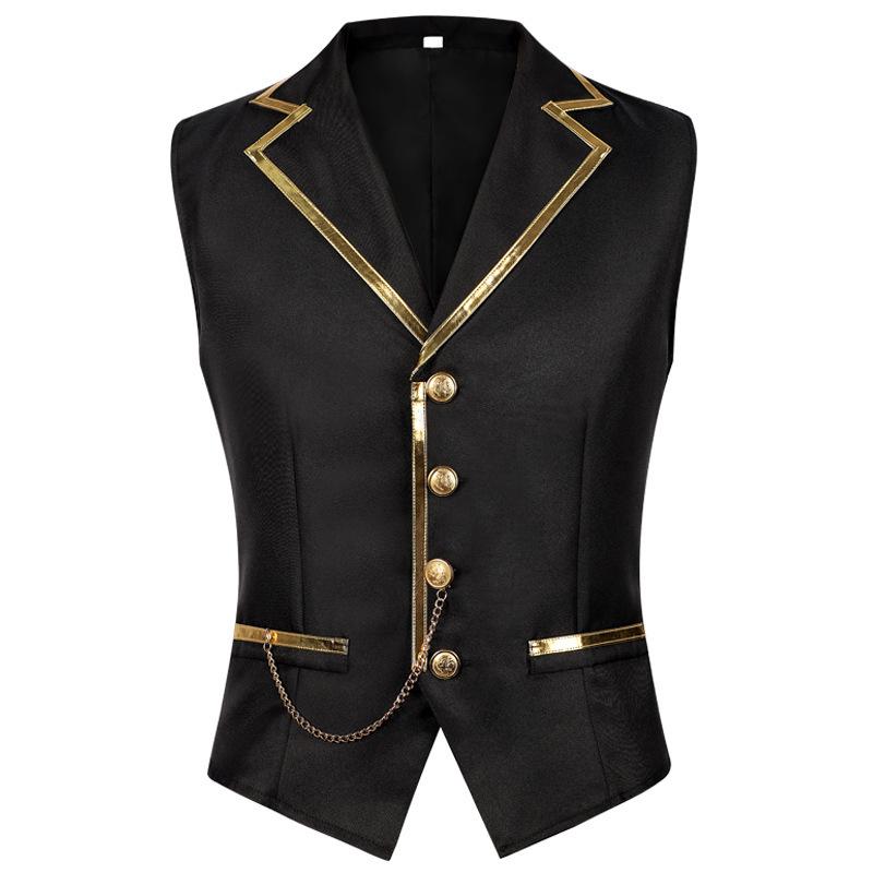 Full Sky Feathers Men s European Single-Breasted British Style Business Vest Extra Large