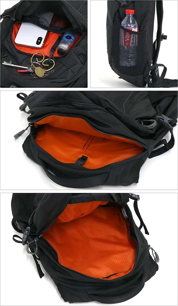 Gregory Nano 18 Hiking Daypack Obsidian Black 18L Lightweight Backpack