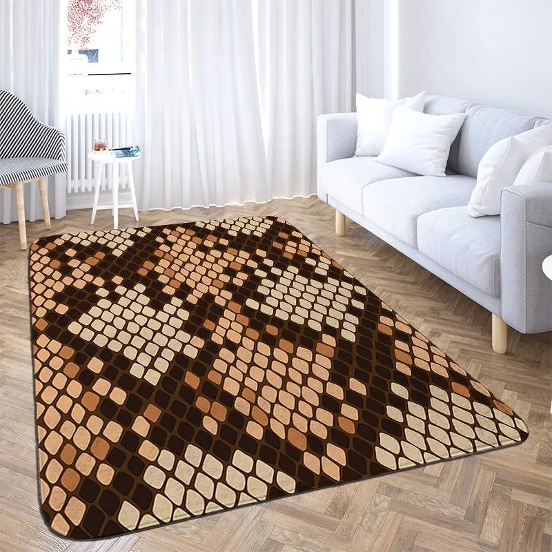Animal Skin Pattern Leopard Print Carpet Home Bedroom Floor Decor Large Size Mat Non-slip Coffee Table Area Rug Bathroom Doormat
