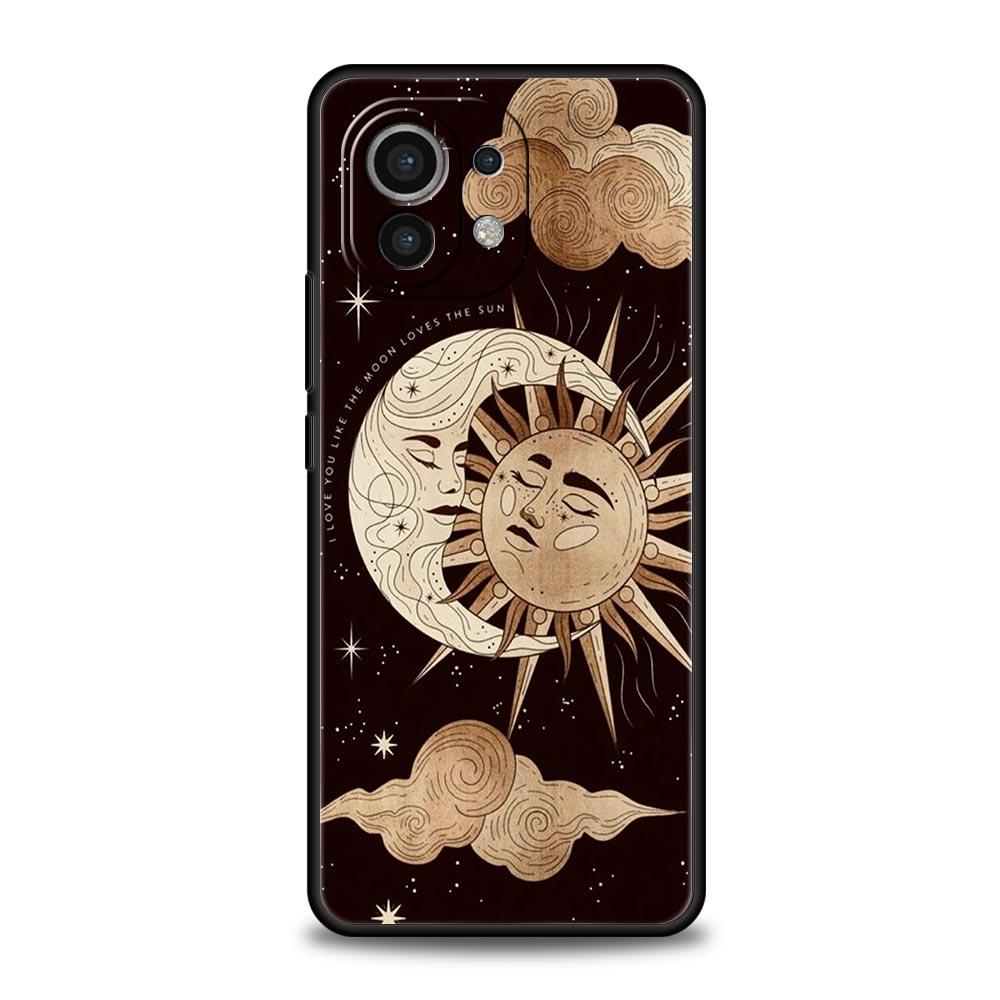Phone Case Cover for Xiaomi Mi 17 15 14 13 12 11 Ultra 15T 14T 13T 12T 11T Pro Lite 5G Soft TPU Capas Funny Sun Moon Face Fundas