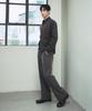 DRAW FIT Elastic Waist Wide Slacks [Grey]