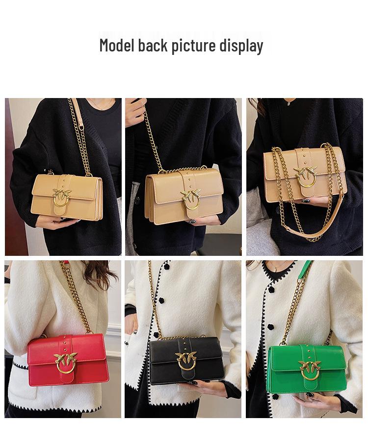 Damen 2024 Crossbody-Kettentasche - Stilvolles koreanisches kleines quadratisches Design