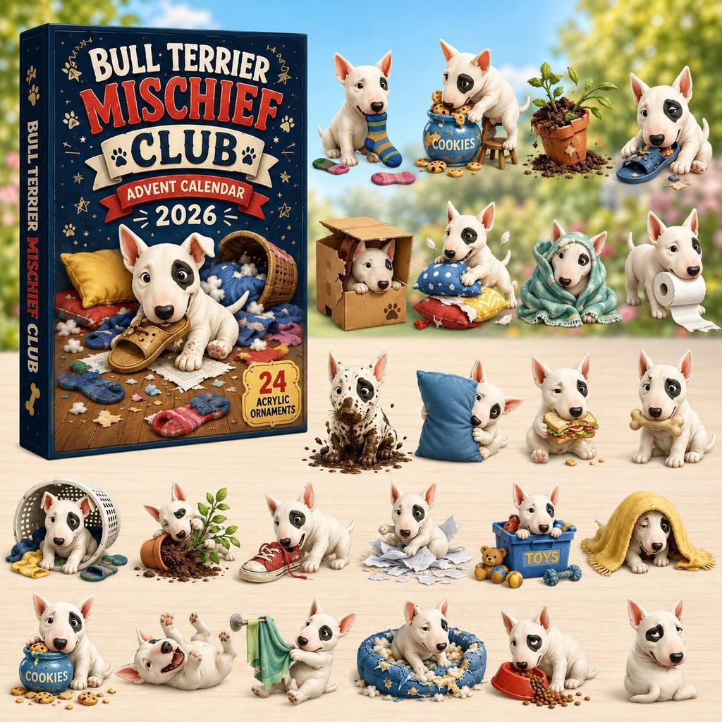 Generic Dog Christmas Advent Calendar 24 Days Cute Puppy Figurine Countdown Blind Box Holiday Home Desktop Decoration Gift