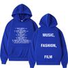 Album Music Film Tour Print Hoodie Men Women Fashion Sweatshirts Winter Loose Casual Hip-hop Pullover