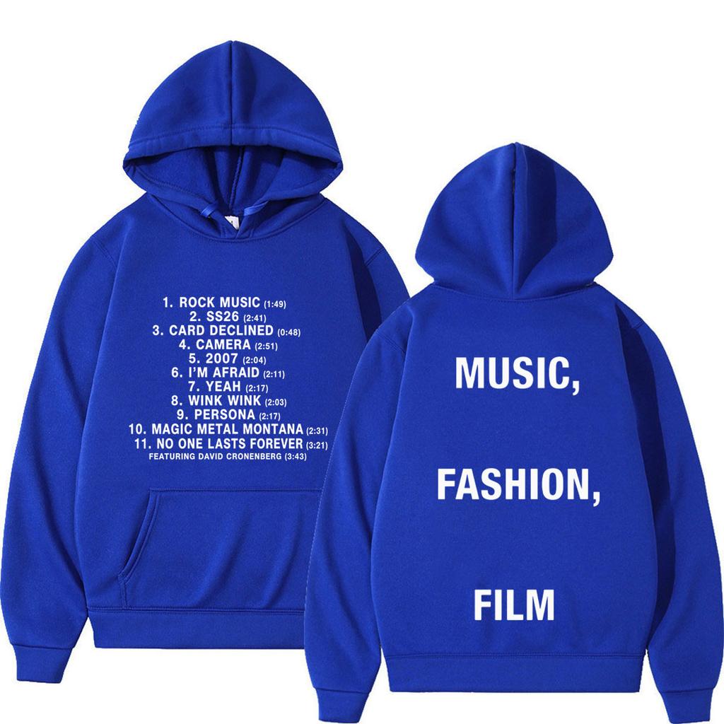 Album Music Film Tour Print Hoodie Men Women Fashion Sweatshirts Winter Loose Casual Hip-hop Pullover