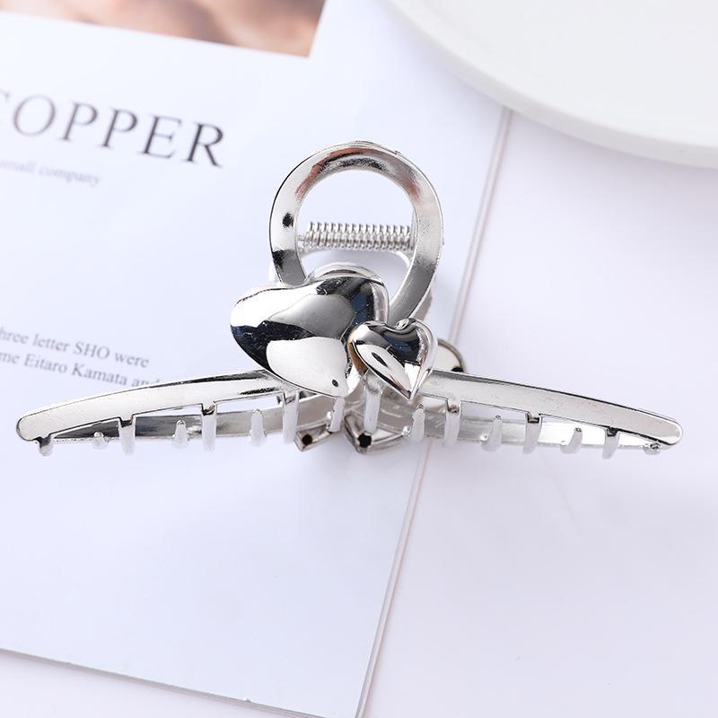 European & American Metal Cat Claw Hair Clip - Leaf Design for Ponytails