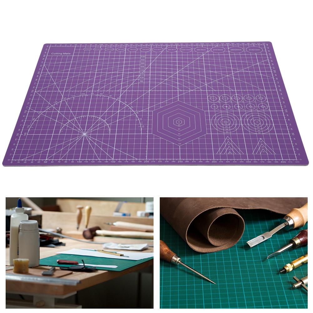 2Pcs Cutting Mat Board Manual Model Rubber Stamp Engraving Art SelfHealing Craft Film A3