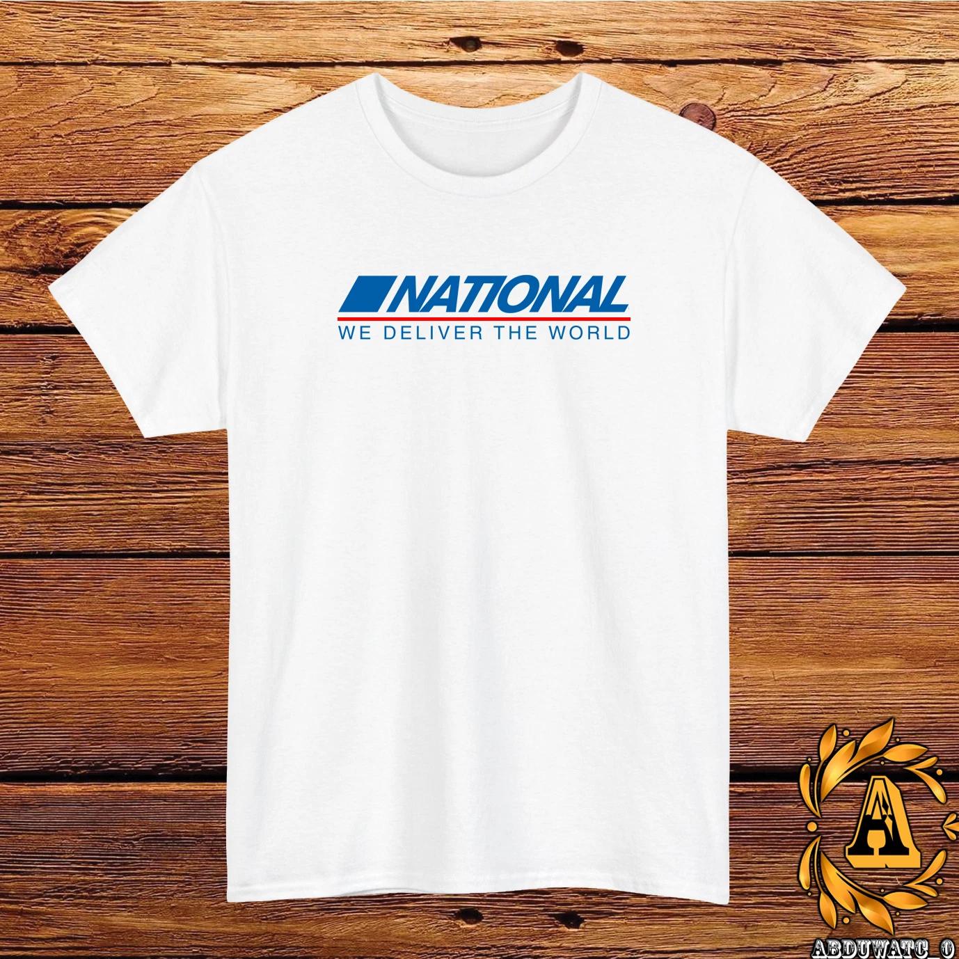 National Airlines Logo T-Shirt Black/Grey/White/Navy/Red/Light Blue S-5XL L
