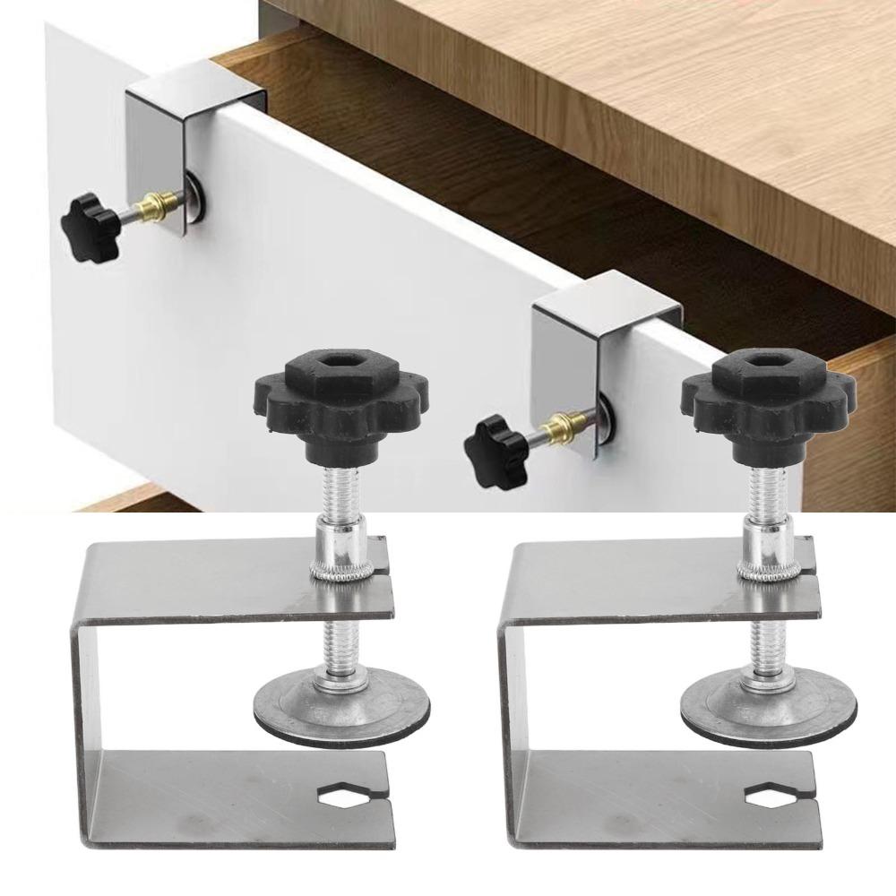 2pcs Bow-Shape Installation Clip Adjustable Drawer  Installation Clamp Fixing Clamp  Furniture