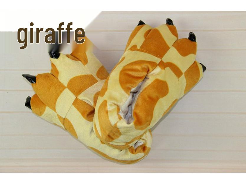 

Super Soft Fleece Animal Claw Slippers for Men & Women - Cozy Winter Heel-Covered Shoes, Blue Green. Large (39-44)