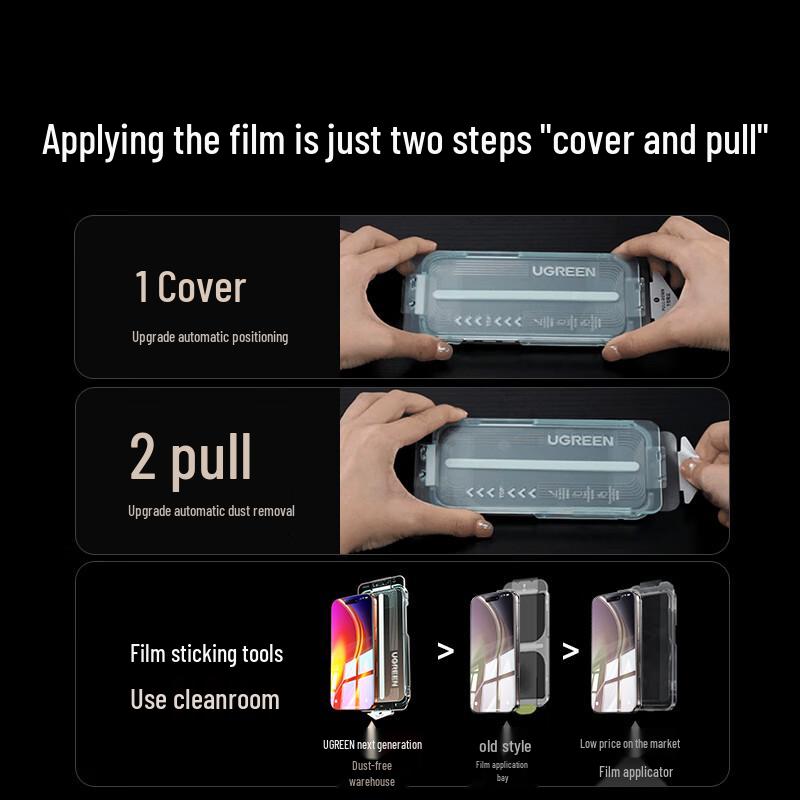 UGREEN Anti-Fingerprint Tempered Glass Screen Protector for iPhone 17 Pro Max