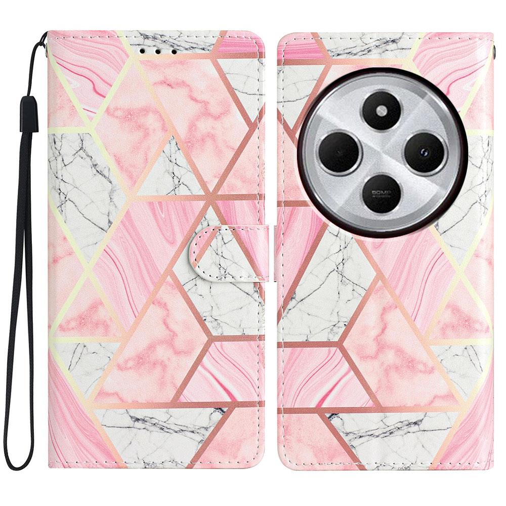 For Xiaomi Redmi A4 5G Wallet Case PU Leather Pattern Printing Stand Phone Cover with Strap