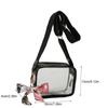 Clear Transparent Jelly Crossbody Bag Storage Bag Transparent Handbag PVC Shoulder Bag  Outdoor