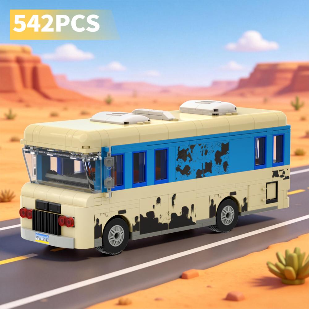 Christmas Holiday House Vacation and Cousin Eddie's RV Building Blocks Model Movie Bricks Toys Birthday Fans Collectible Gift