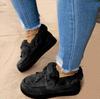 2025 New Solid Color Furry Females Feetwear Women Winter Cotton Shoes Plush Warm Snow Boots Ladies Casual Flat Short Boots 4-12