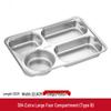 LYGIL 304 Stainless Steel Divided Bento Box with Lid